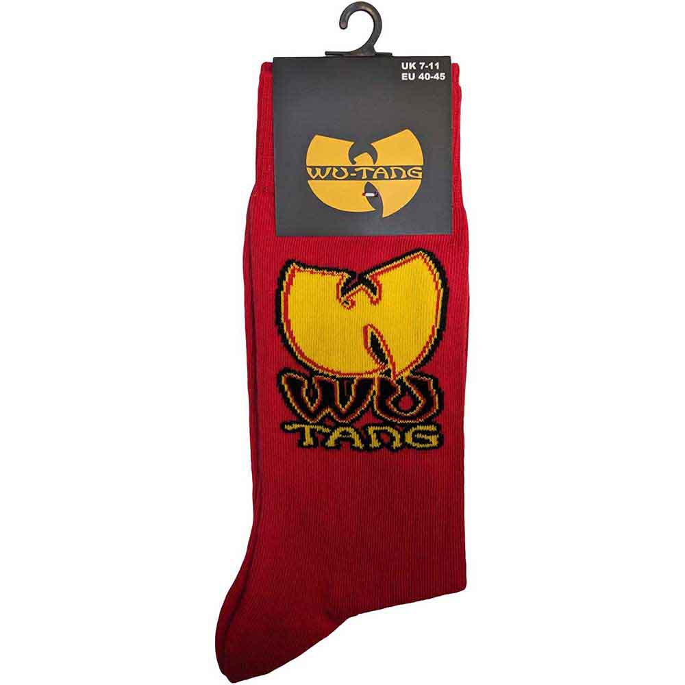 Wu-Tang Clan Unisex Ankle Socks: Wu-Tang (Red) (UK Size 7 - 11)