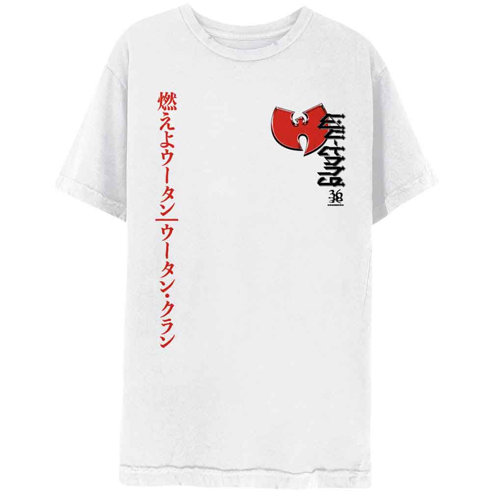 Wu-Tang Clan Unisex T-Shirt: Swords (White) (Back Print)
