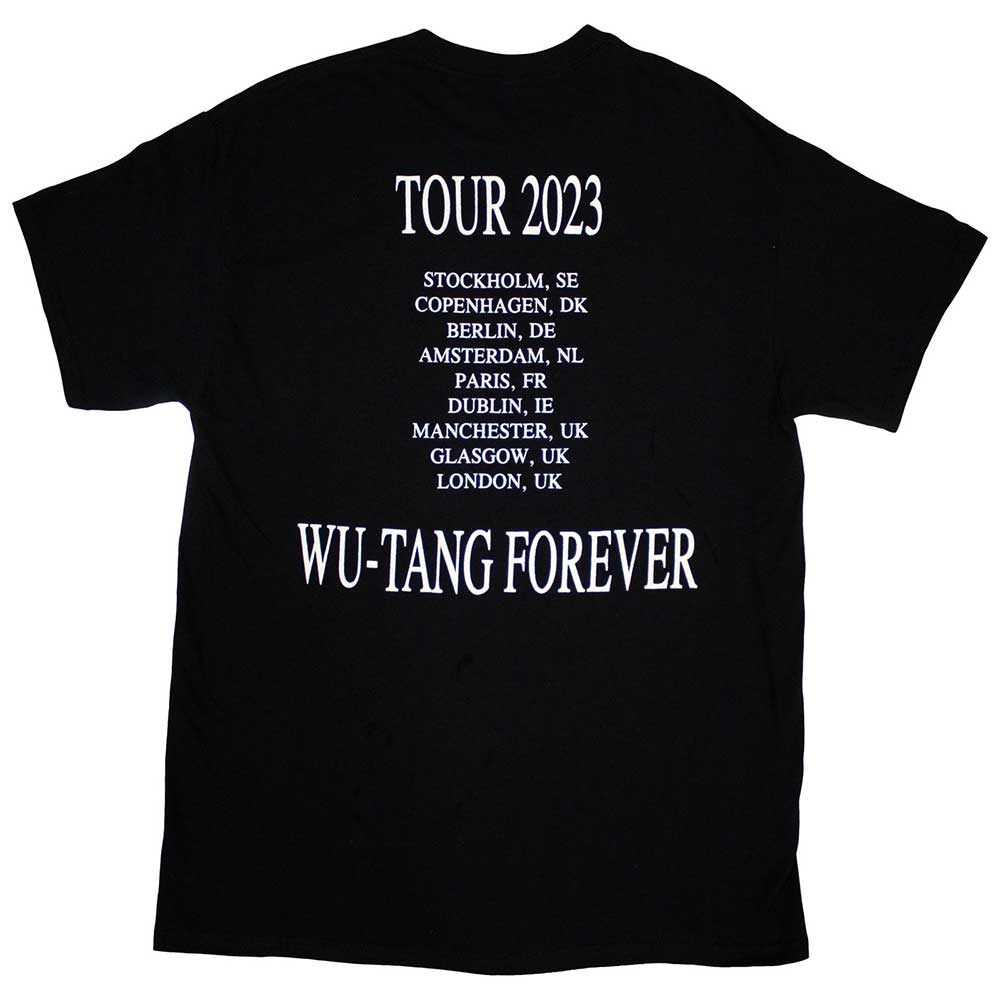 Wu-Tang Clan Unisex T-Shirt: Tour '23 Wu-Tang Forever (Black) (Back Print & Ex-Tour)