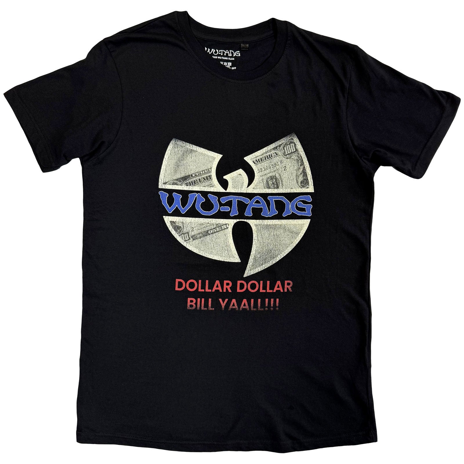 Wu-Tang Clan Unisex T-Shirt: C.R.E.A.M. (Black) (Back Print)
