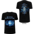 Within Temptation Unisex T-Shirt: Silent Force Tracks (Black) (Back Print)