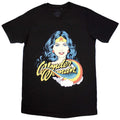 DC Comics Unisex T-Shirt: Wonder Woman Rainbow (Black)