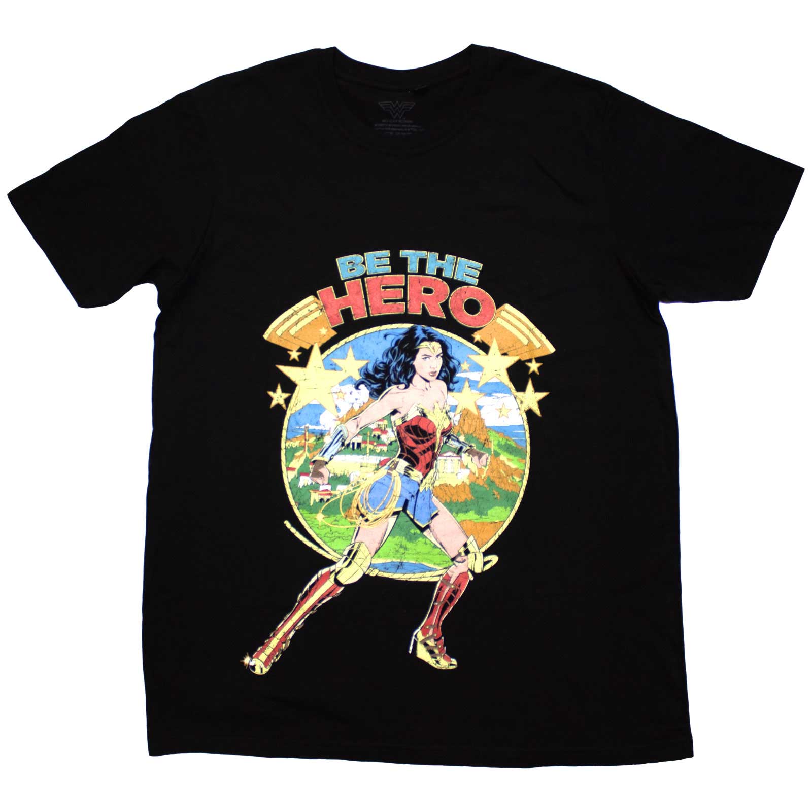 DC Comics Unisex T-Shirt: Wonder Woman Be The Hero (Black)