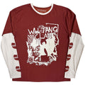 Wu-Tang Clan: Graffiti Unisex Layered Long Sleeve T-Shirt (Red & White) (Sleeve Print)