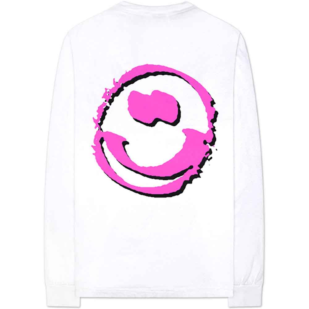 Yungblud Unisex Long Sleeve T-Shirt: Punker (White) (Back & Sleeve Print)