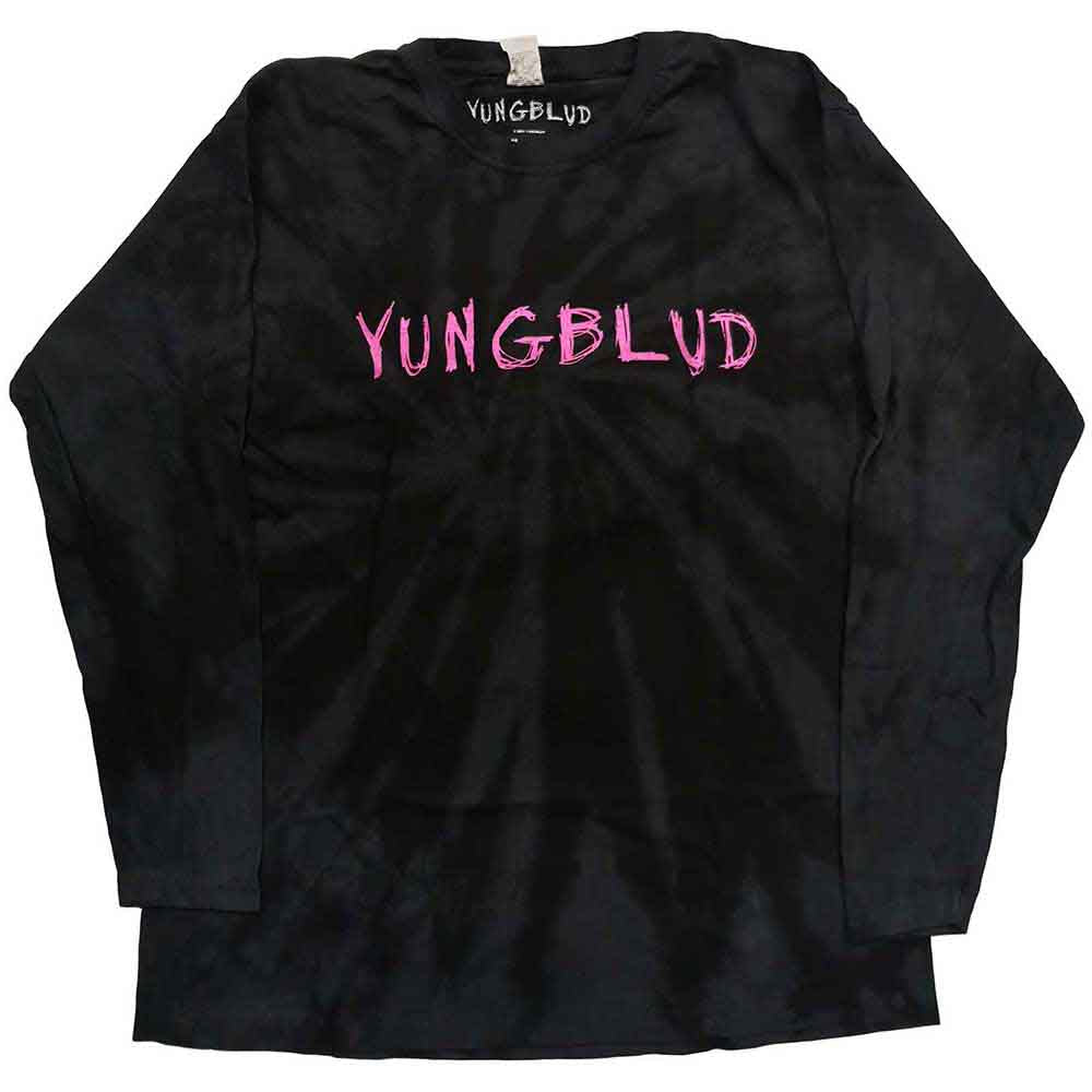 Yungblud Unisex Long Sleeve T-Shirt: Scratch Logo (Black) (Wash Collection)