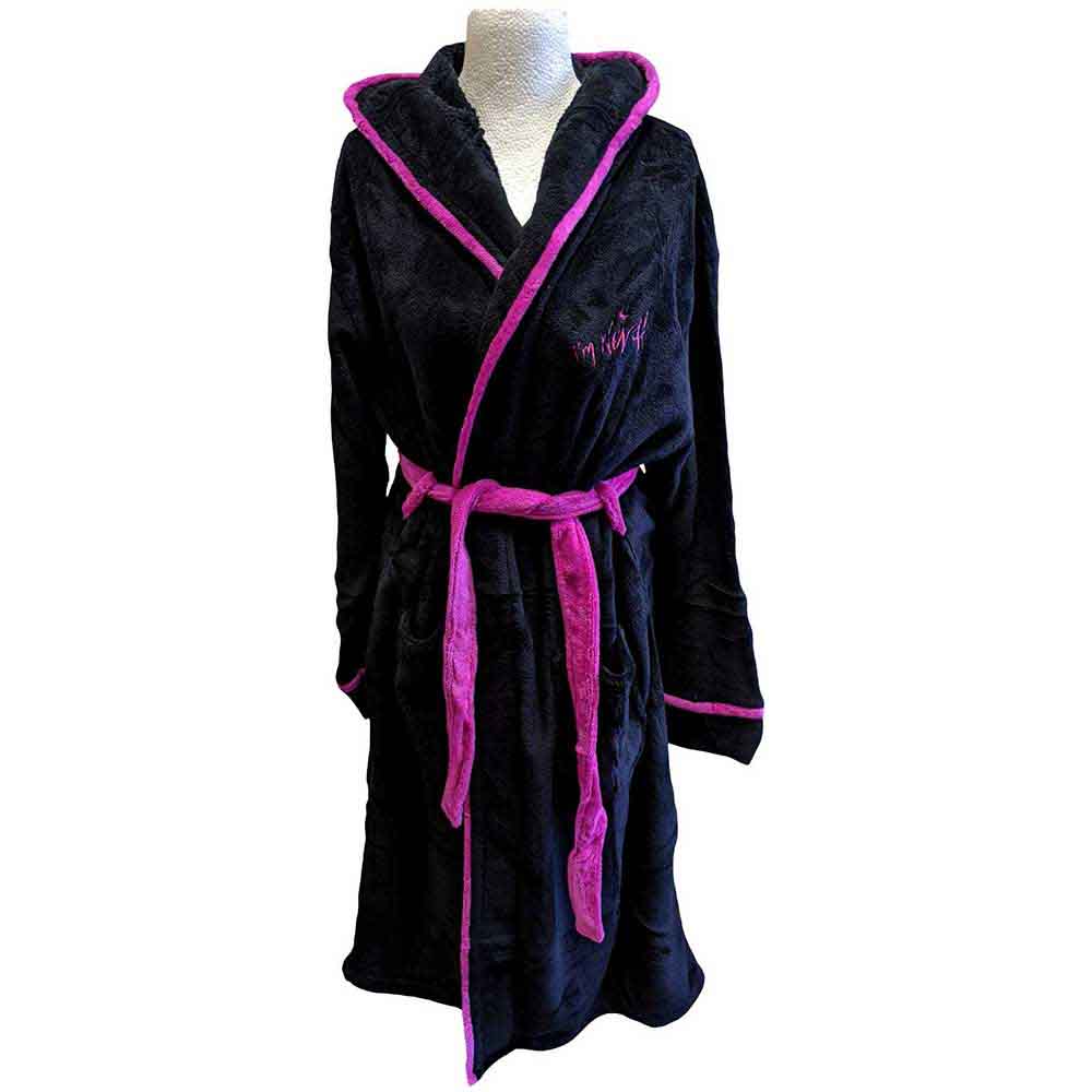 Yungblud Unisex Bathrobe: I'm Weird (Black & Hot Pink) (Back Print)