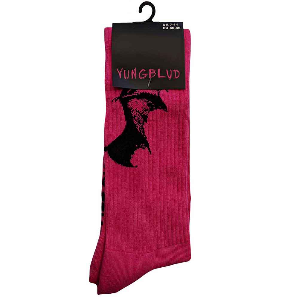 Yungblud Unisex Ankle Socks: Life on Mars Tour (Pink) (UK Size 7 - 11)
