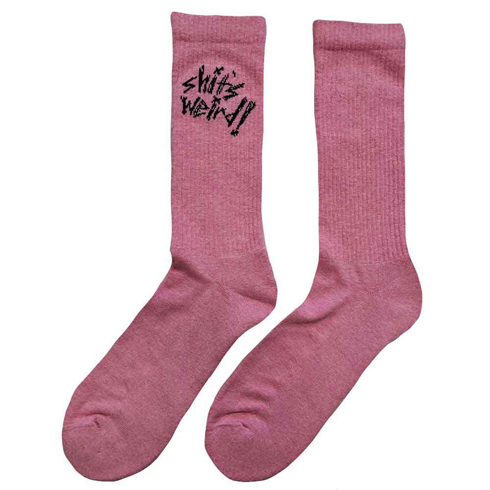 Yungblud Unisex Ankle Socks: Weird! (Pink) (UK Size 7 - 11)