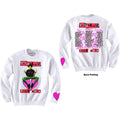Yungblud Unisex Sweatshirt: Tour (White) (Back & Sleeve Print)