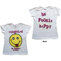 Yungblud Ladies T-Shirt: Raver Smile (White) (Back Print)