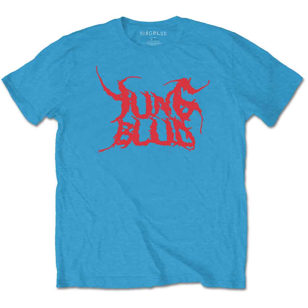 Yungblud Unisex T-Shirt: DEADHAPPY (Light Blue) (Back Print)