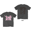 Yungblud Unisex T-Shirt: DEADHAPPY Pink (Charcoal Grey) (Back Print)