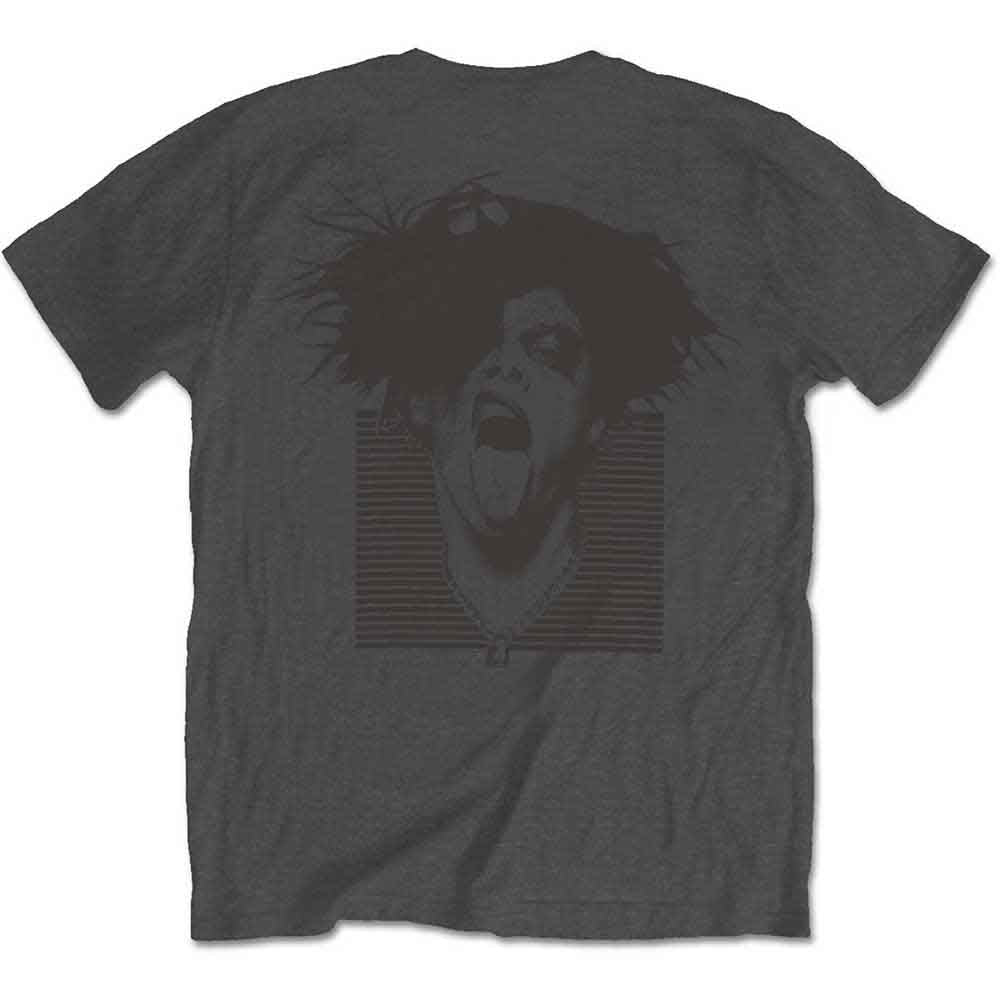 Yungblud Unisex T-Shirt: DEADHAPPY Pink (Charcoal Grey) (Back Print)