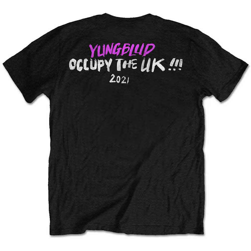 Yungblud Unisex T-Shirt: Occupy the UK (Black) (Back Print)