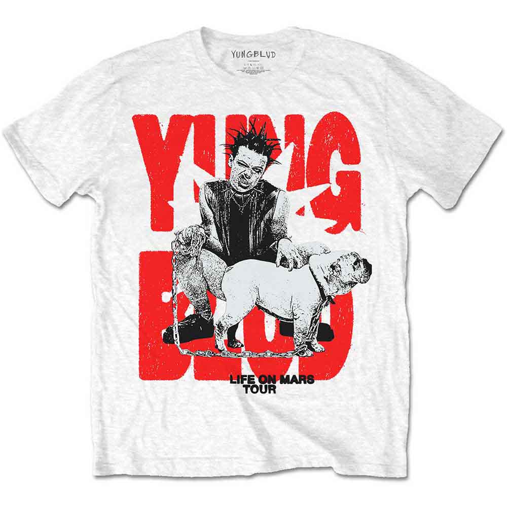 Yungblud Unisex T-Shirt: Life on Mars Tour (White)
