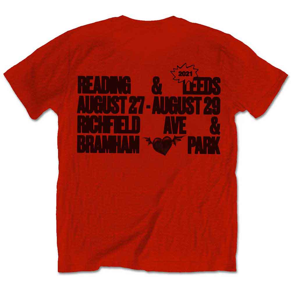 Yungblud Unisex T-Shirt: R-U-OK? (Red) (Back Print)