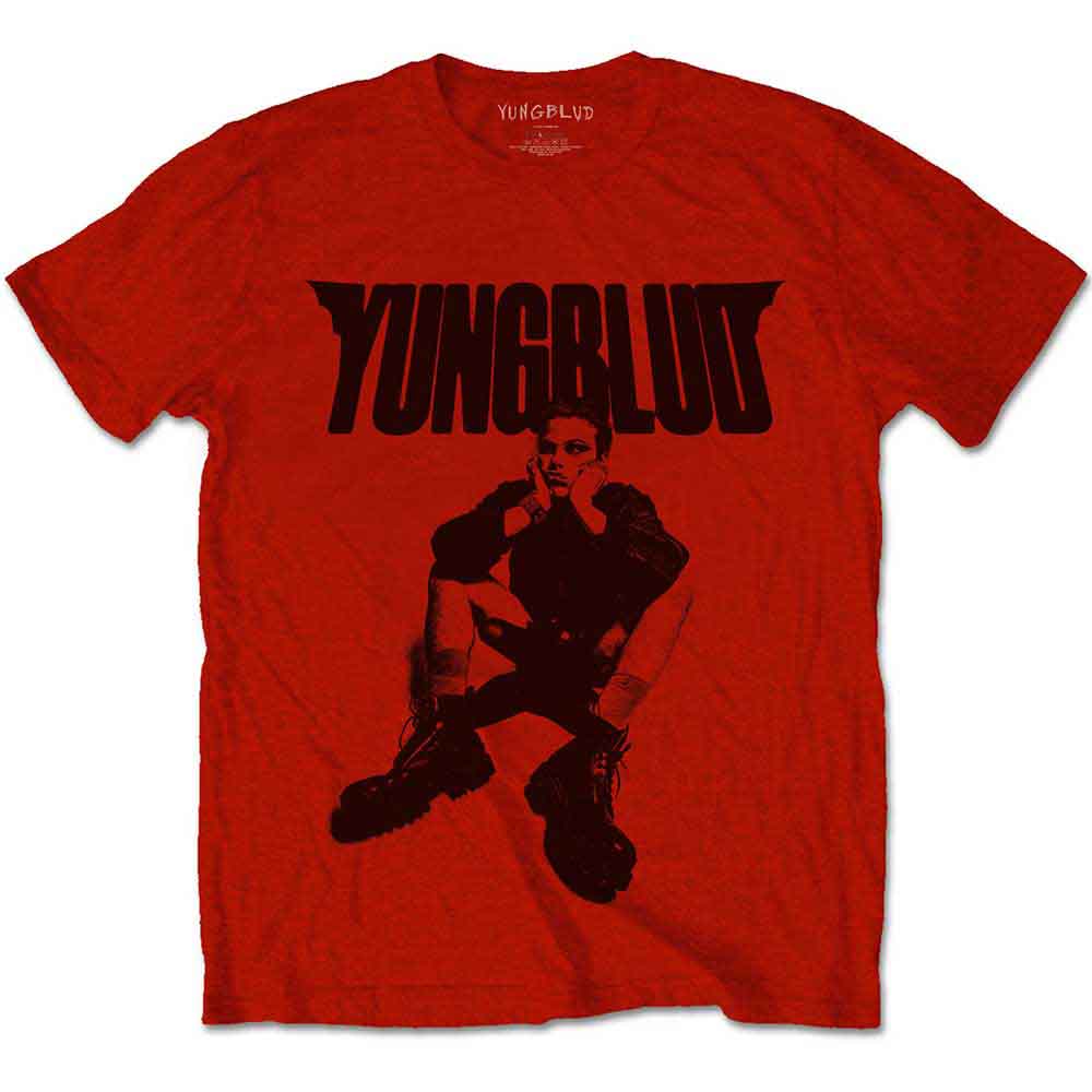 Yungblud Unisex T-Shirt: R-U-OK? (Red) (Back Print)