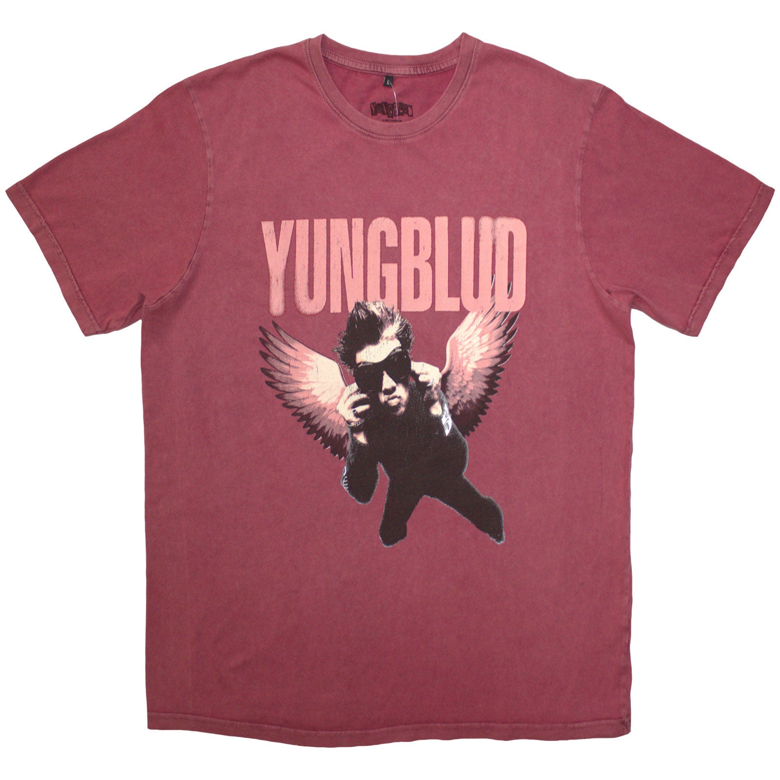 Yungblud Unisex T-Shirt: Wings (Red Wash) (Wash Collection)