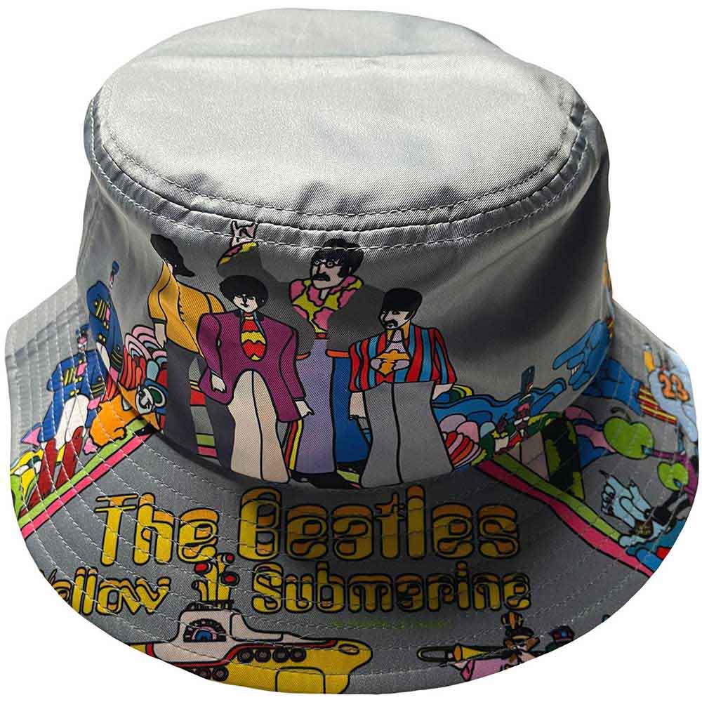 The Beatles Unisex Bucket Hat: Yellow Submarine (Grey)