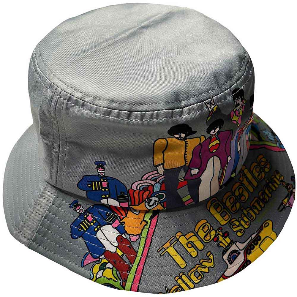 The Beatles Unisex Bucket Hat: Yellow Submarine (Grey)