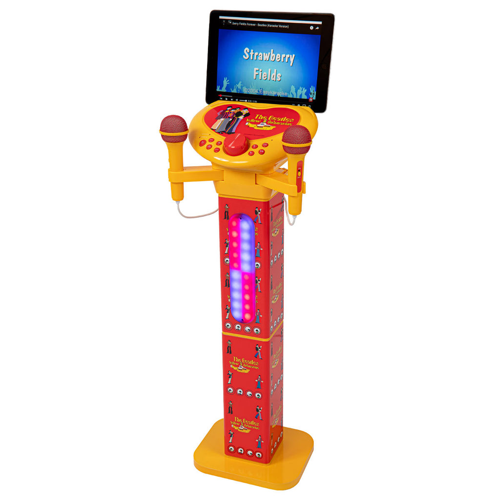 The Beatles Pedestal Karaoke Speaker with 2 Microphones: Yellow Submarine Pedestal