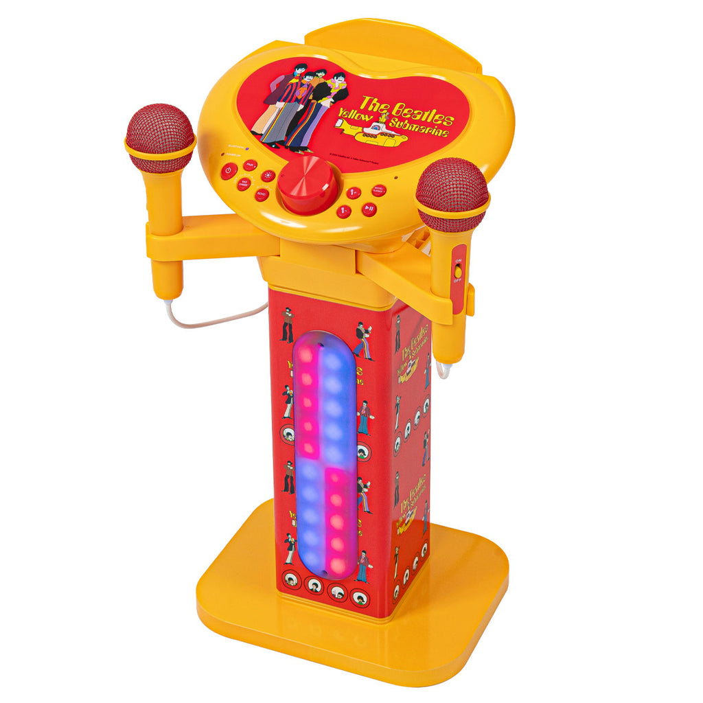 The Beatles Pedestal Karaoke Speaker with 2 Microphones: Yellow Submarine Pedestal