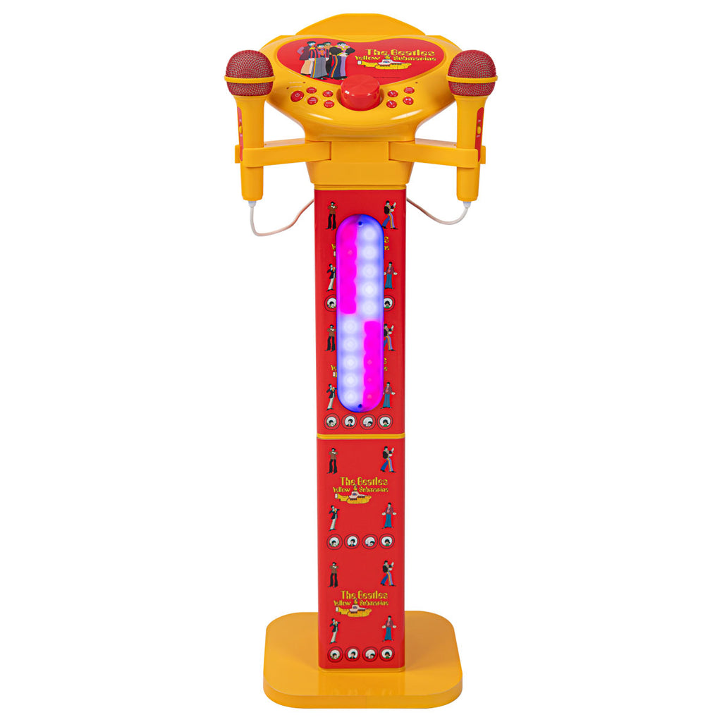 The Beatles Pedestal Karaoke Speaker with 2 Microphones: Yellow Submarine Pedestal