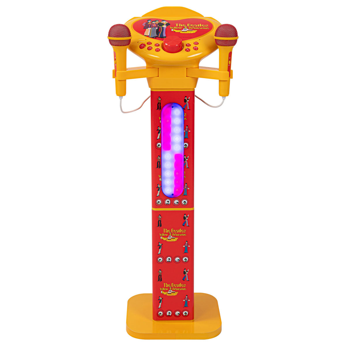 The Beatles Pedestal Karaoke Speaker with 2 Microphones: Yellow Submarine Pedestal