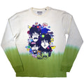 The Beatles Unisex Long Sleeve T-Shirt: Yellow Submarine Heads Collage (Yellow) (Wash Collection)