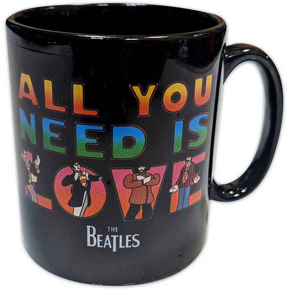 The Beatles Unboxed Mug: Yellow Submarine All You Need Is Love (Black)
