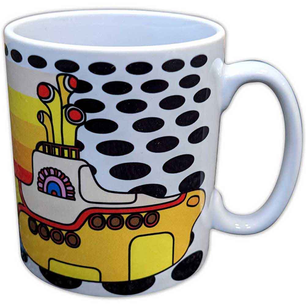 The Beatles Unboxed Mug: Yellow Submarine Coloured Stripes (White)
