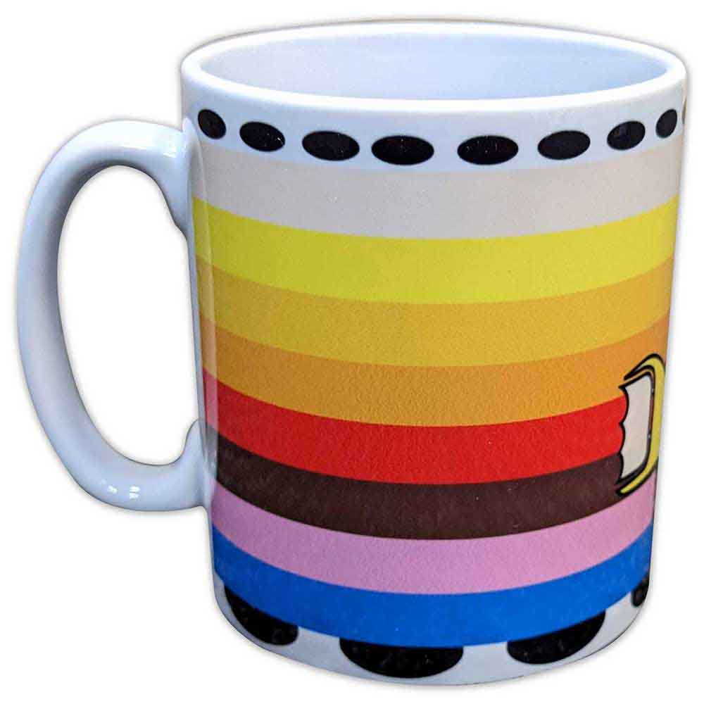 The Beatles Unboxed Mug: Yellow Submarine Coloured Stripes (White)