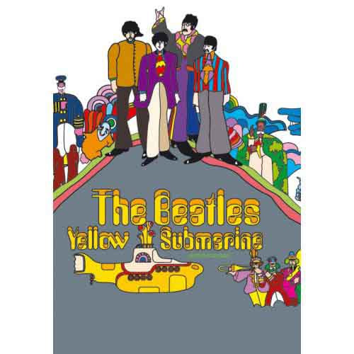 The Beatles Postcard: Yellow Submarine Album Cover