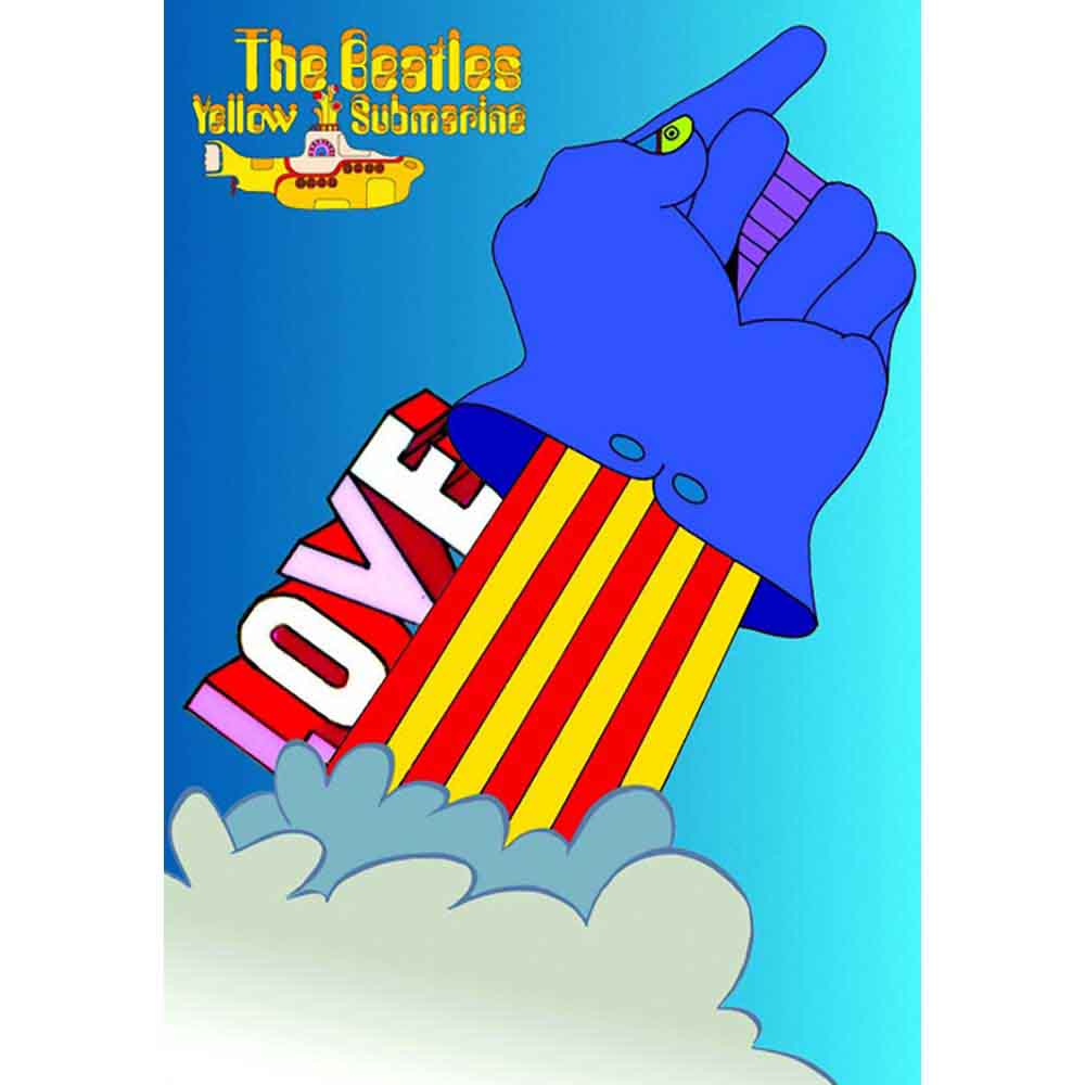 The Beatles Postcard: Yellow Submarine Love Glove