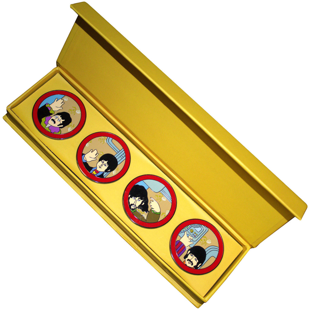 The Beatles Pin Badge Set: Yellow Submarine Portholes