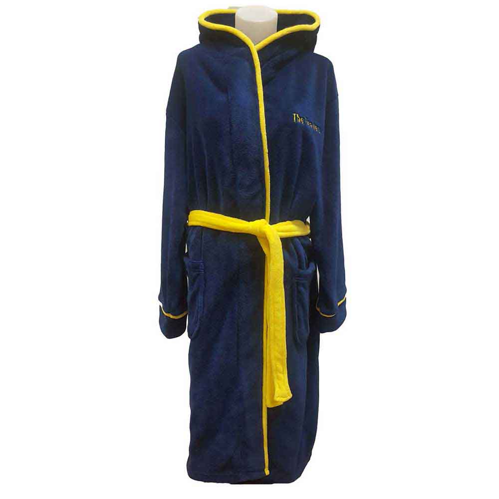 The Beatles Unisex Bathrobe: Yellow Submarine (Navy Blue) (Back Print)