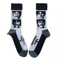 The Beatles Unisex Ankle Socks: Sea Of Science Faces Mono (White) (UK Size 4 - 7)