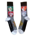 The Beatles Unisex Ankle Socks: Sea Of Science Faces Colour (Black) (UK Size 4 - 7)
