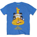The Beatles Unisex T-Shirt: Yellow Submarine Sub Sub (Mid Iris Blue)