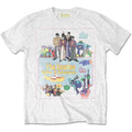 The Beatles Unisex T-Shirt: Yellow Submarine Vintage Movie Poster (White)