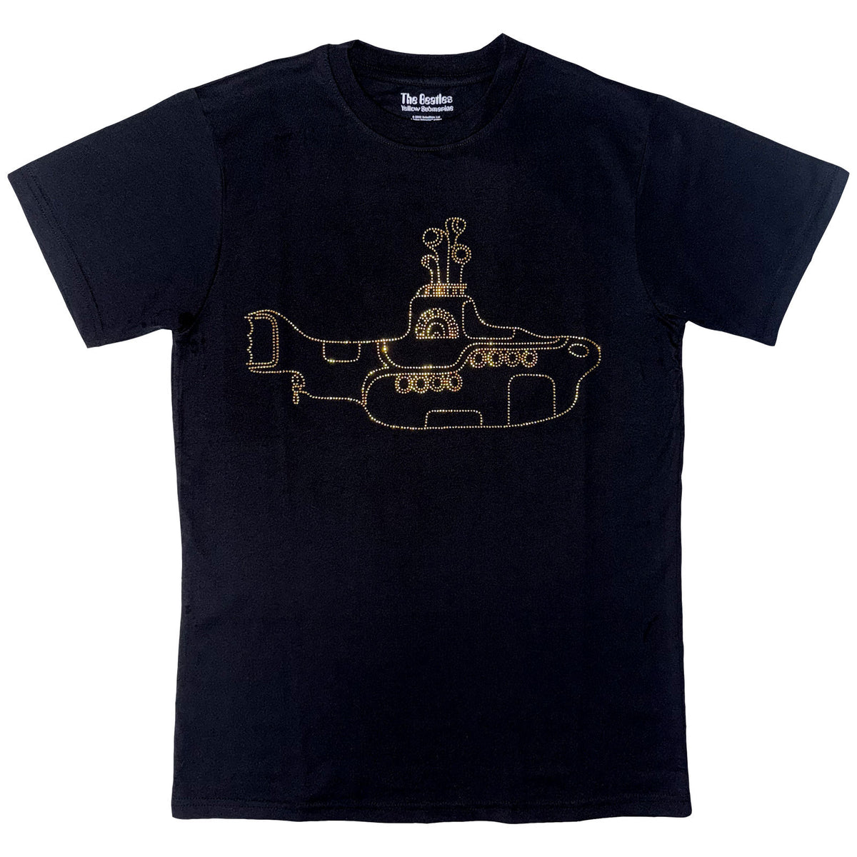 The Beatles Unisex T-Shirt: Yellow Submarine (Black) (Embellished)
