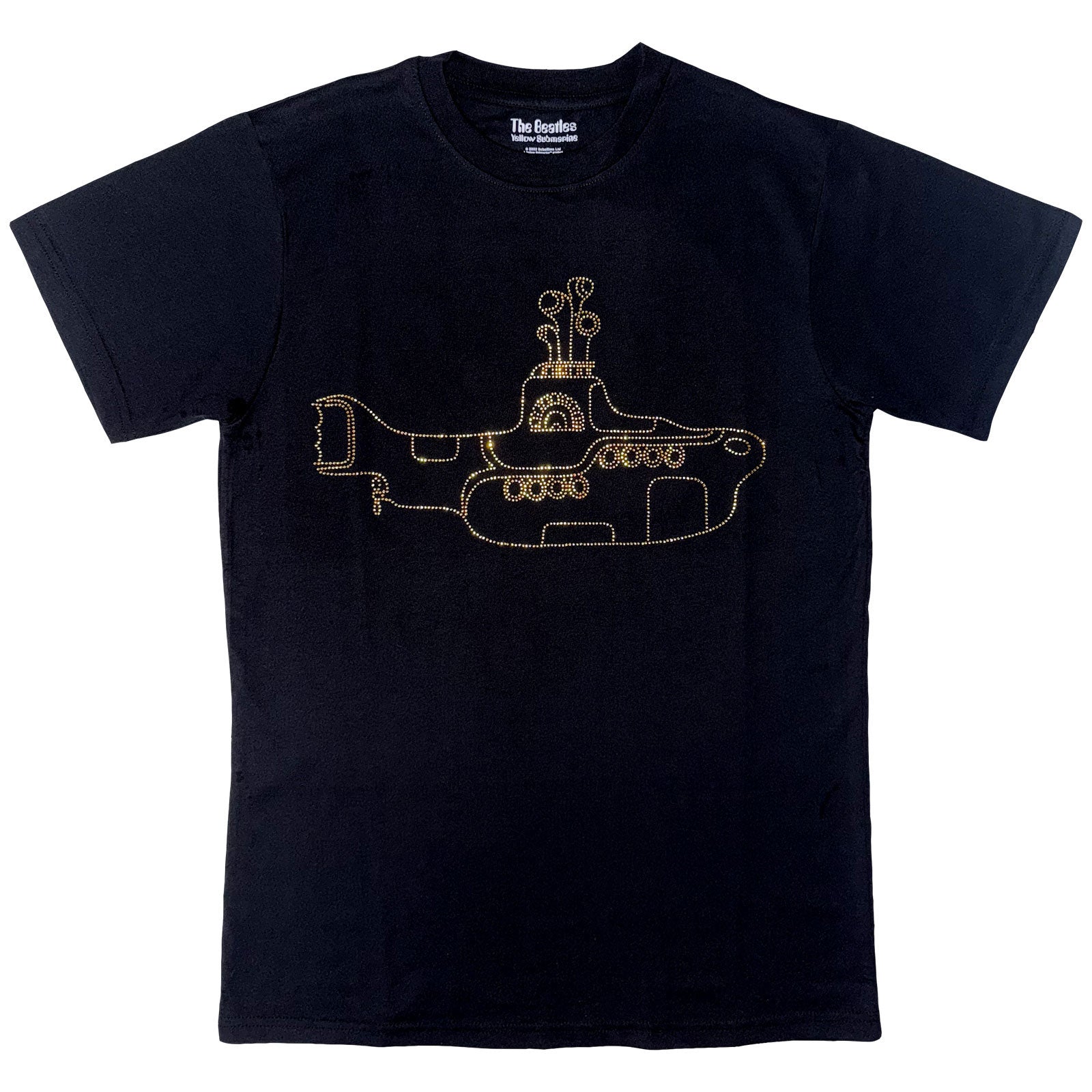The Beatles Unisex T-Shirt: Yellow Submarine (Black) (Embellished)