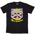 The Beatles Unisex T-Shirt: Yellow Submarine Heads in Circles v2 (Black)