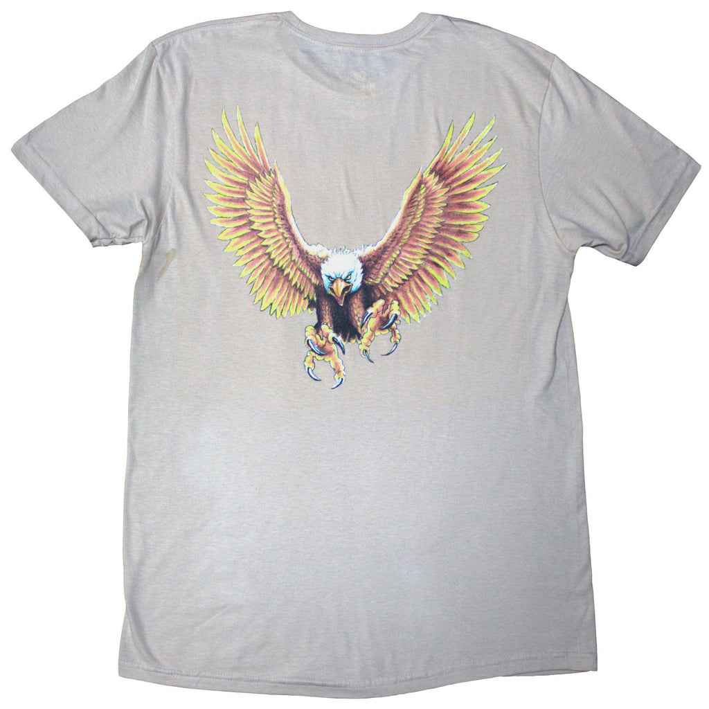 Zac Brown Band Unisex T-Shirt: Eagle (Natural) (Back Print)