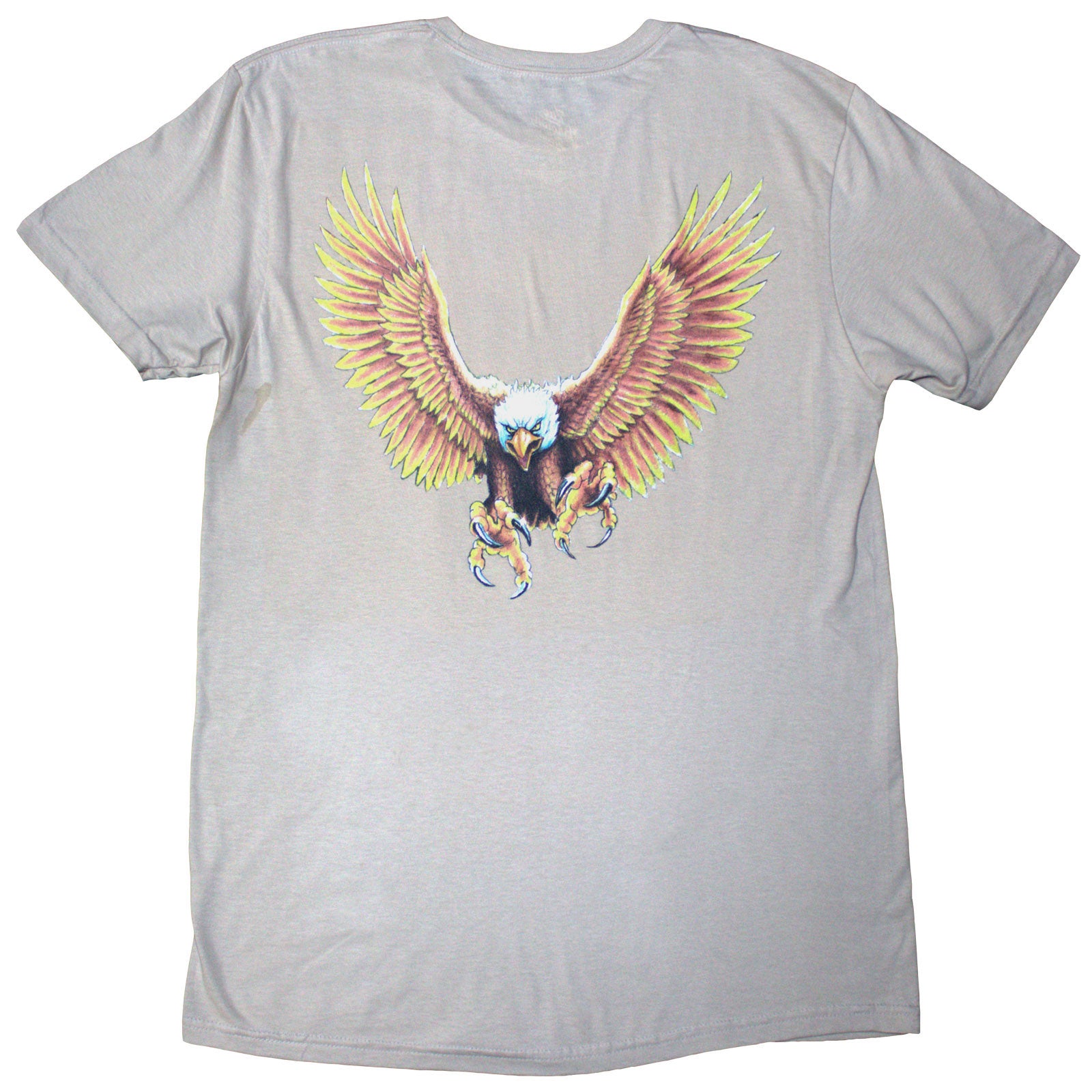 Zac Brown Band Unisex T-Shirt: Eagle (Natural) (Back Print)