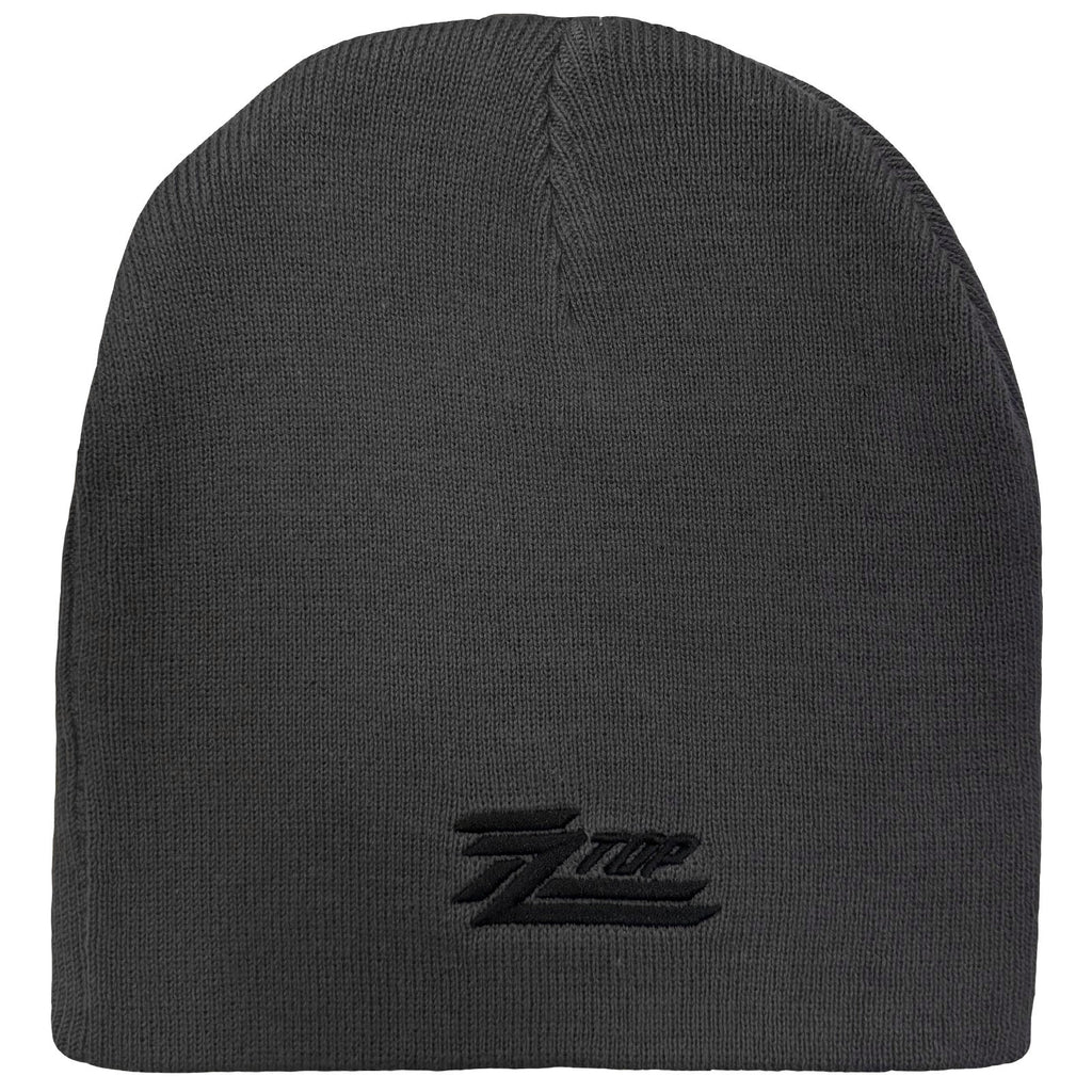 ZZ Top Unisex Beanie Hat: Circle Logo (Grey) (Back Print)