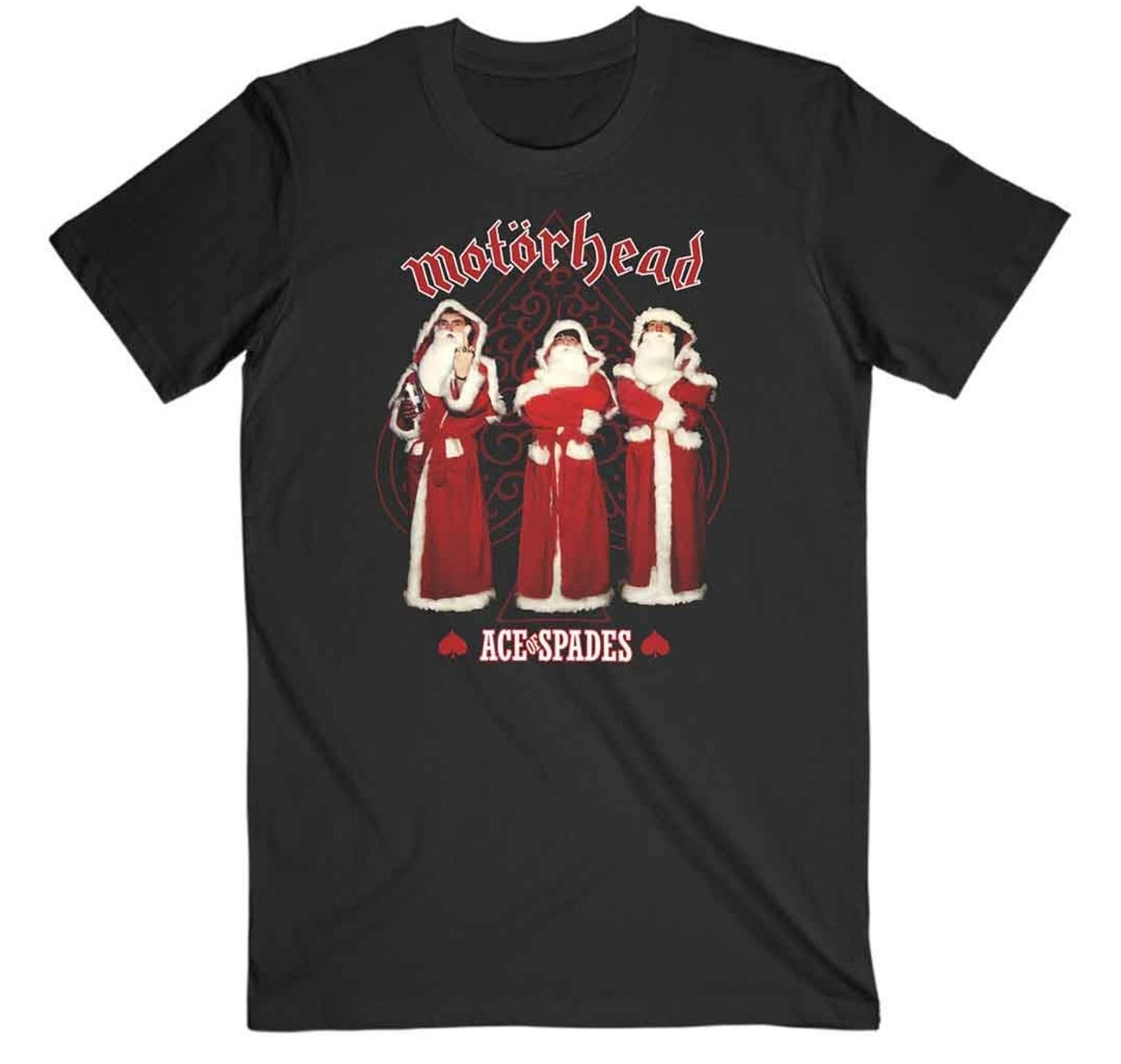 Motörhead - Ace Of Spades Christmas T-Shirt Black (Official Licensed)