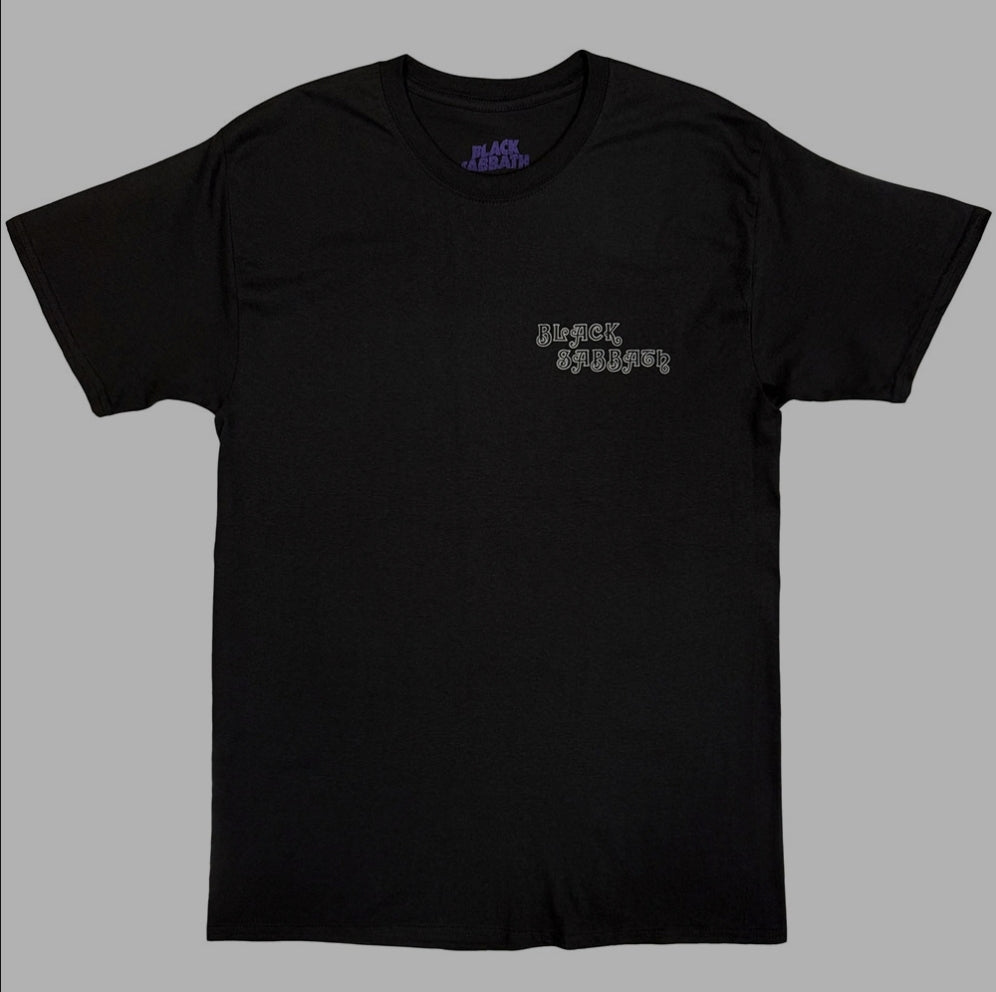 Official Licensed Black Sabbath 'Debut Album' T-Shirt - Unisex Black Front & Back Print