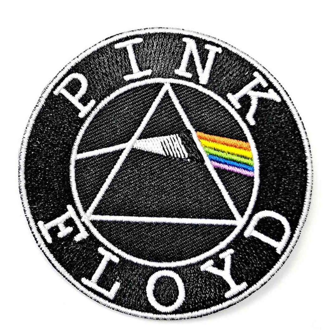 Official Pink Floyd 'Circle Logo' Woven Patch - Iron-On Prism POP! | Rock Gift